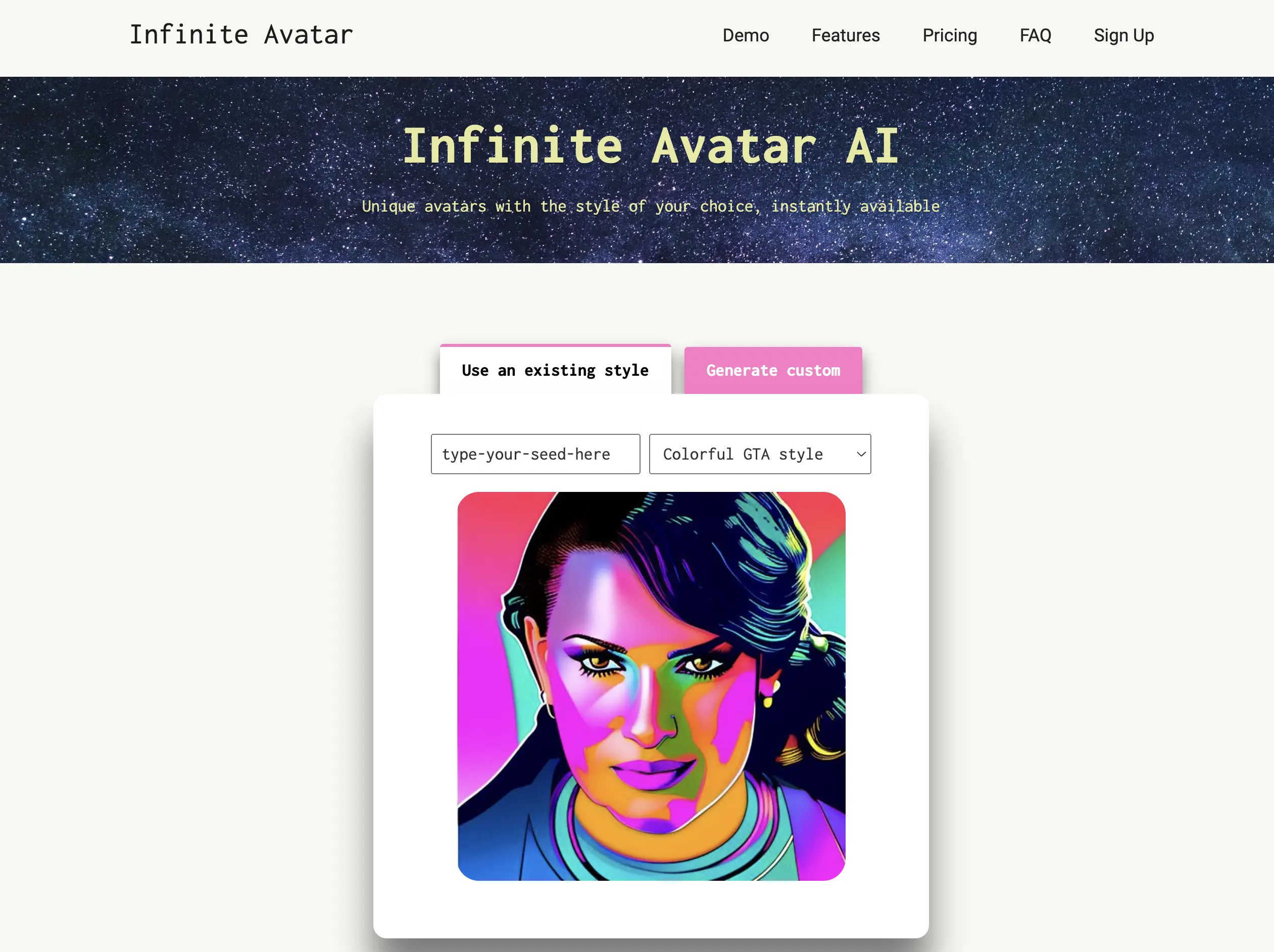 Infinite Avatar AI