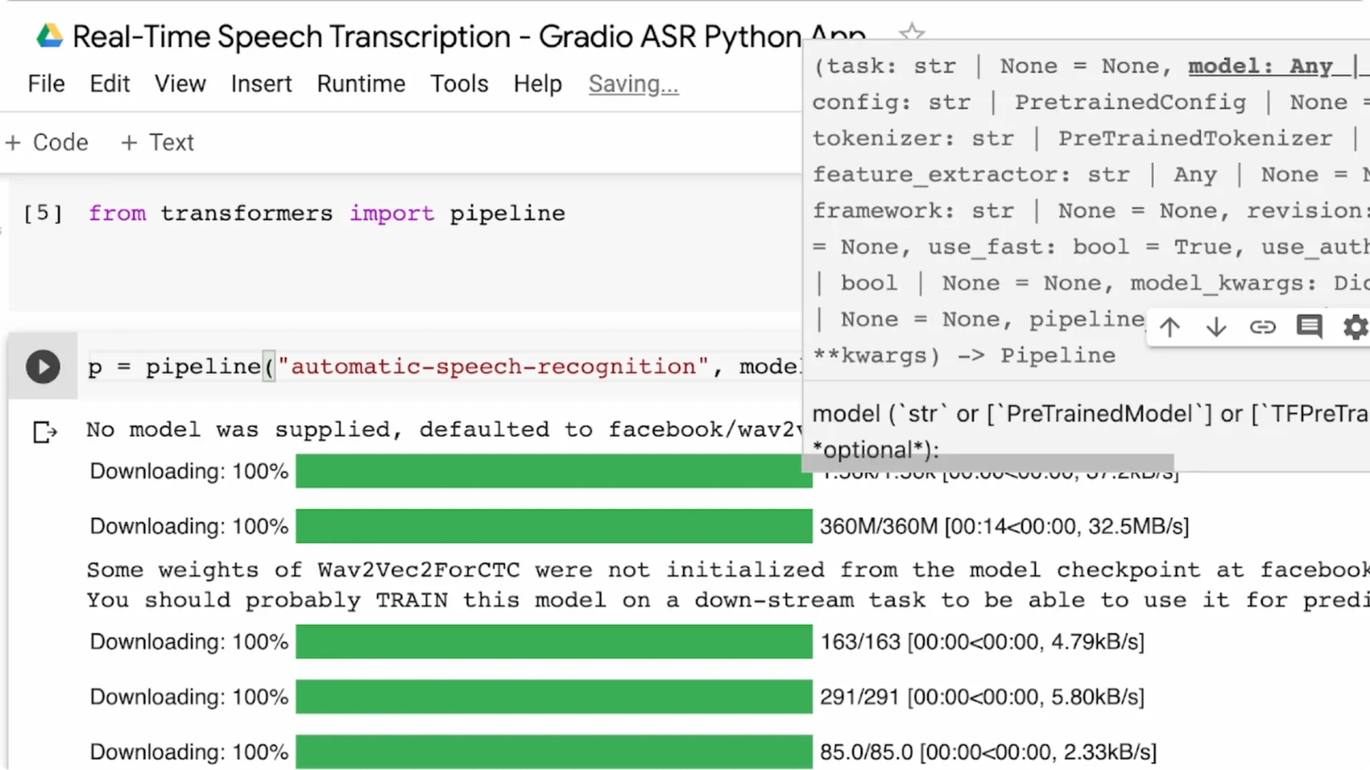 How to Build a Real-Time Speech-to-Text Streaming App with Hugging Face? screenshot 3