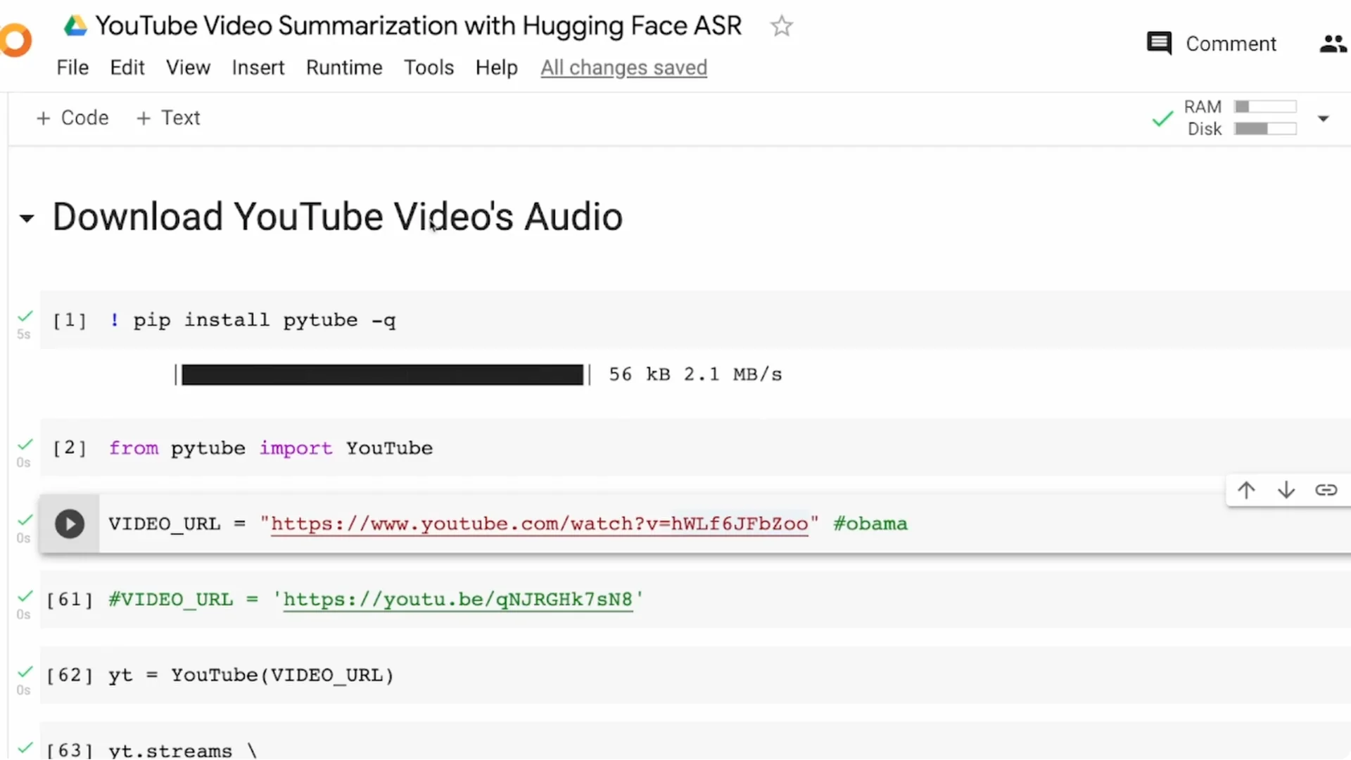 How to Summarize YouTube Transcripts Using Hugging Face ASR? screenshot 1