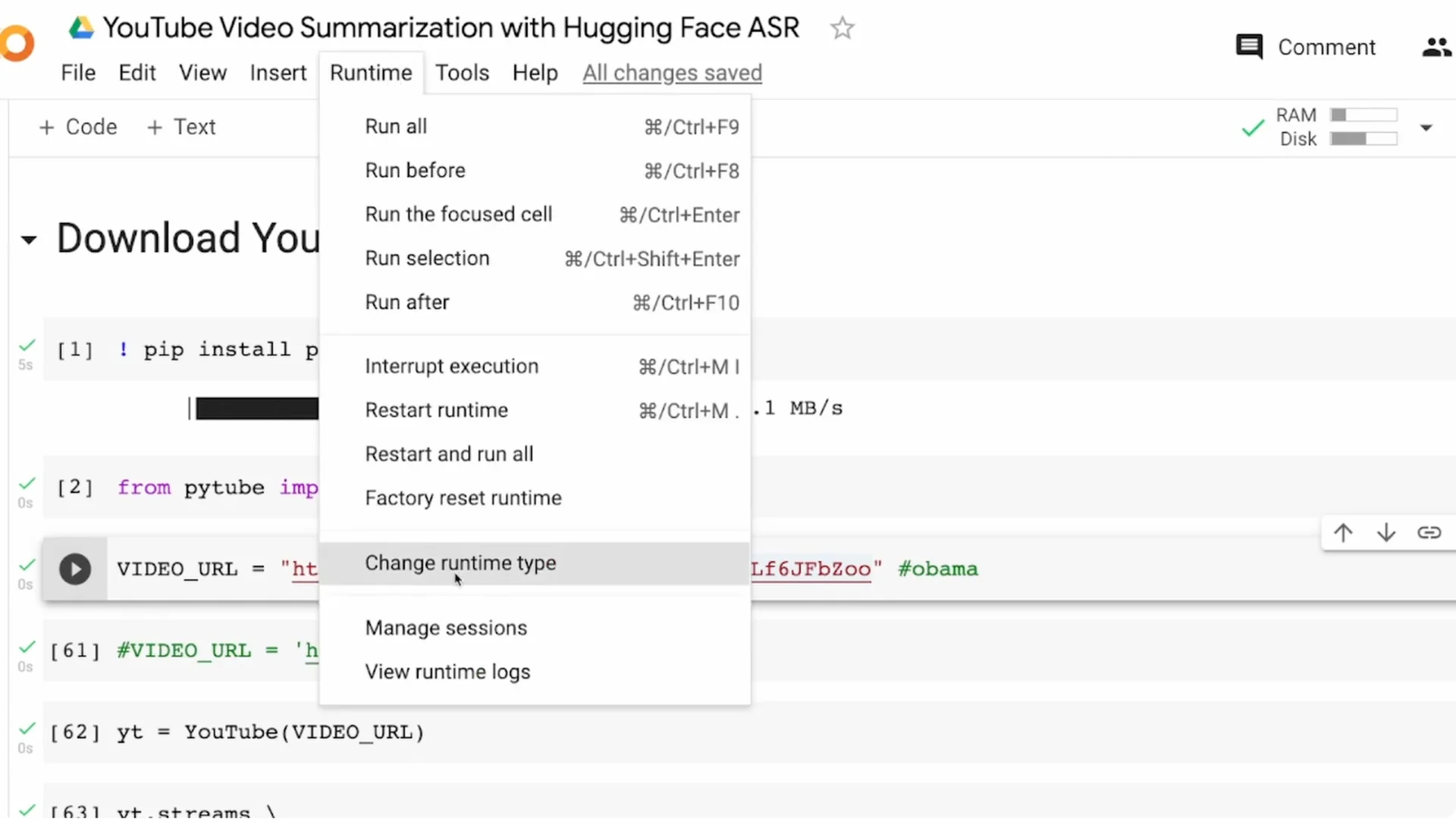 How to Summarize YouTube Transcripts Using Hugging Face ASR? screenshot 2