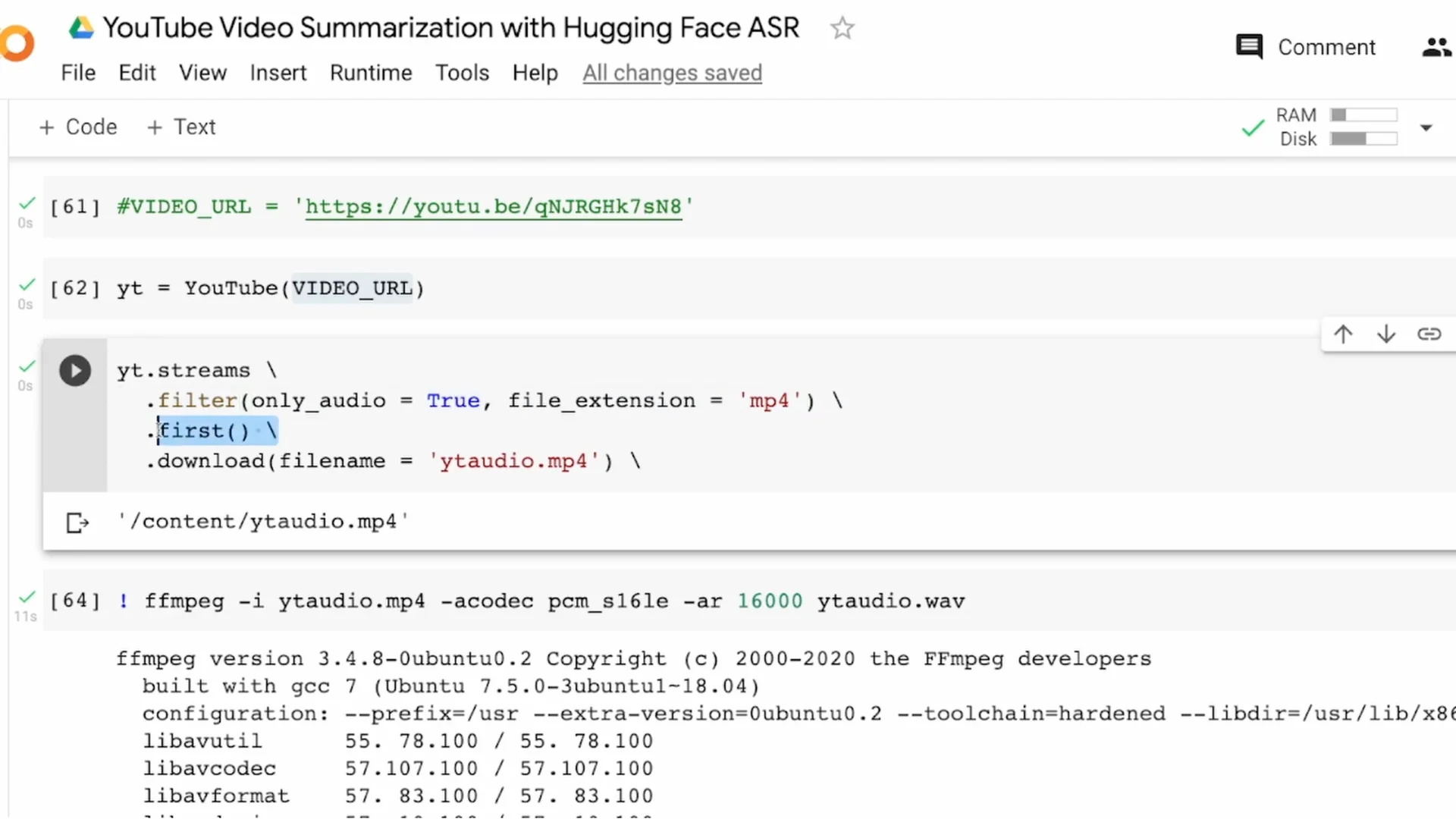 How to Summarize YouTube Transcripts Using Hugging Face ASR? screenshot 5