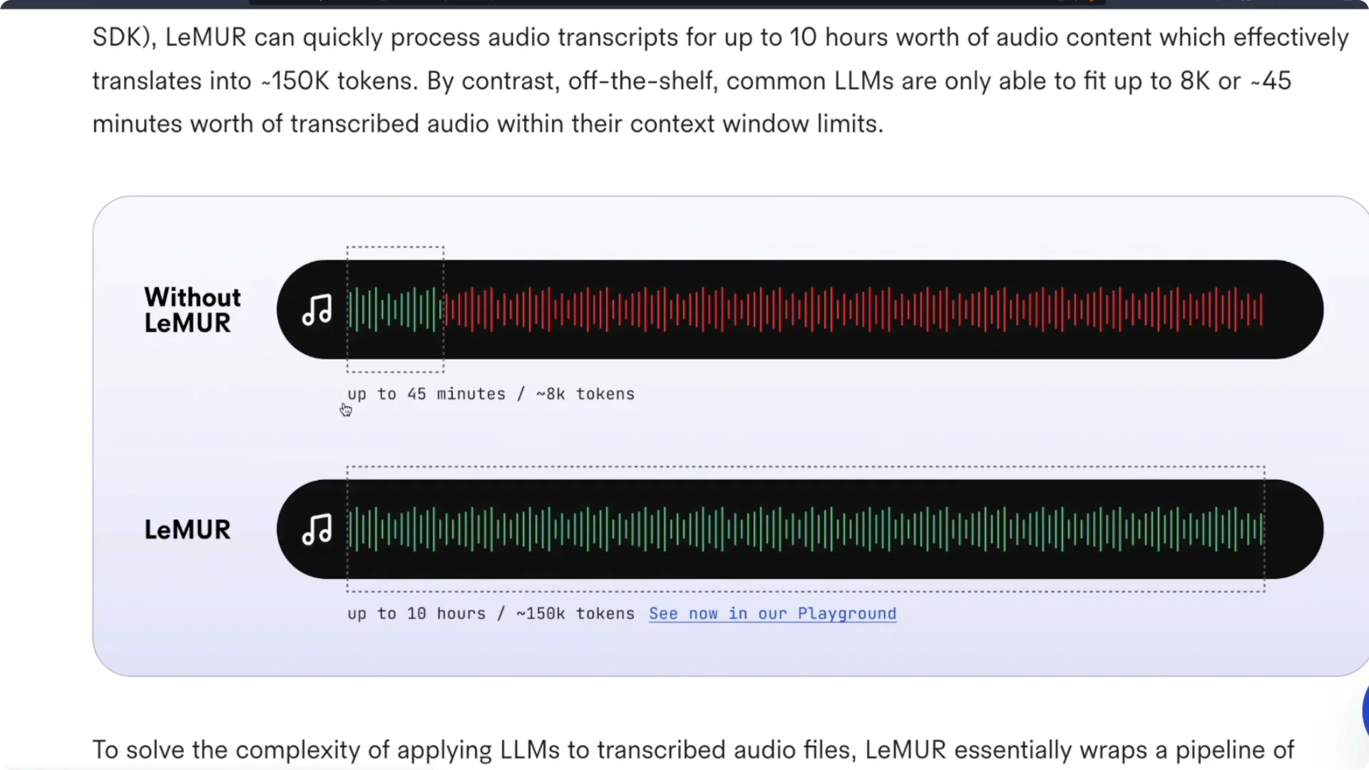 How LeMUR Enables Chat with Audio Speech via AssemblyAI? screenshot 1