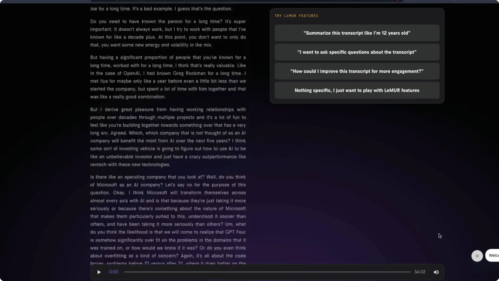 How LeMUR Enables Chat with Audio Speech via AssemblyAI? screenshot 5