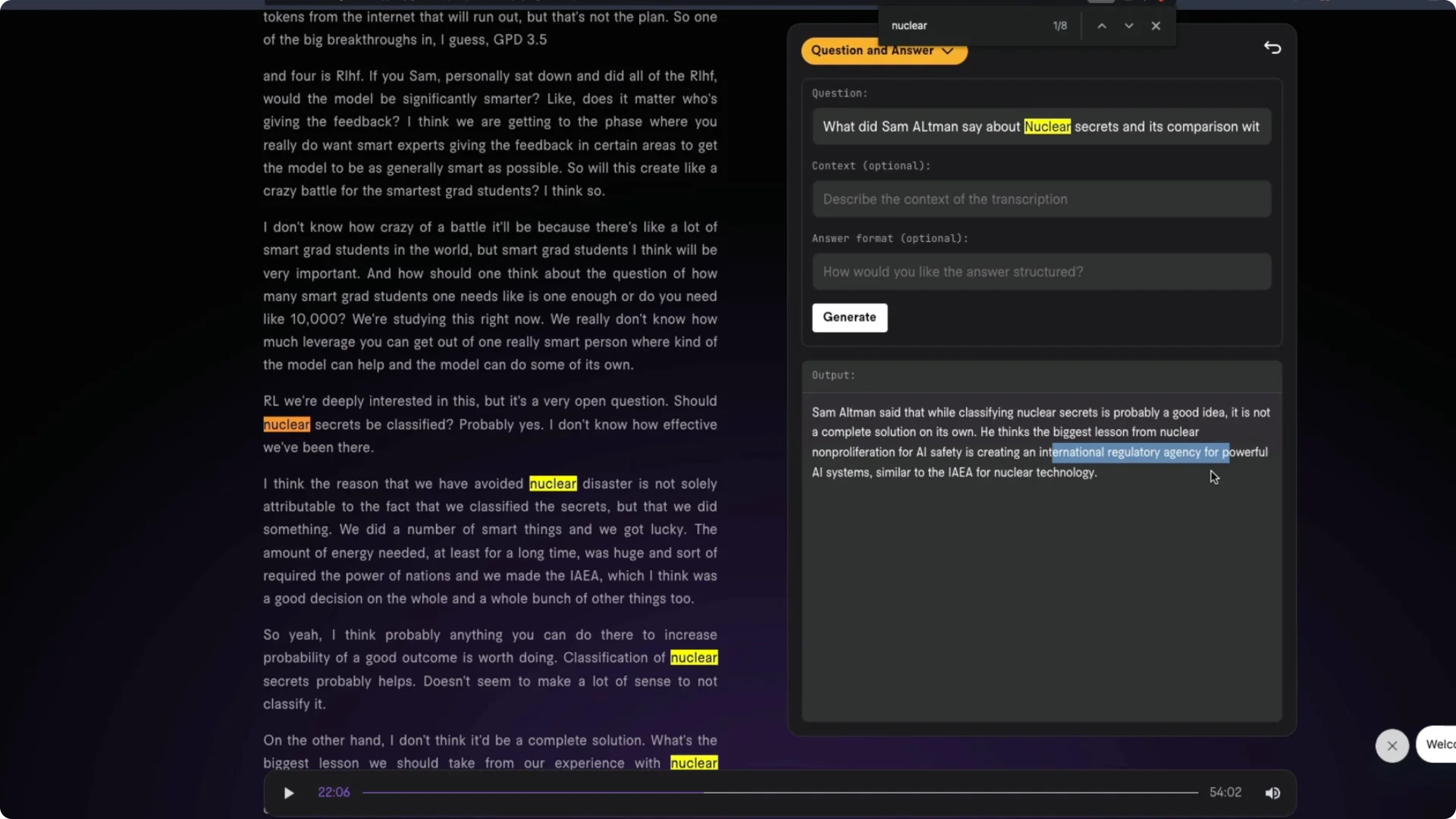 How LeMUR Enables Chat with Audio Speech via AssemblyAI? screenshot 7