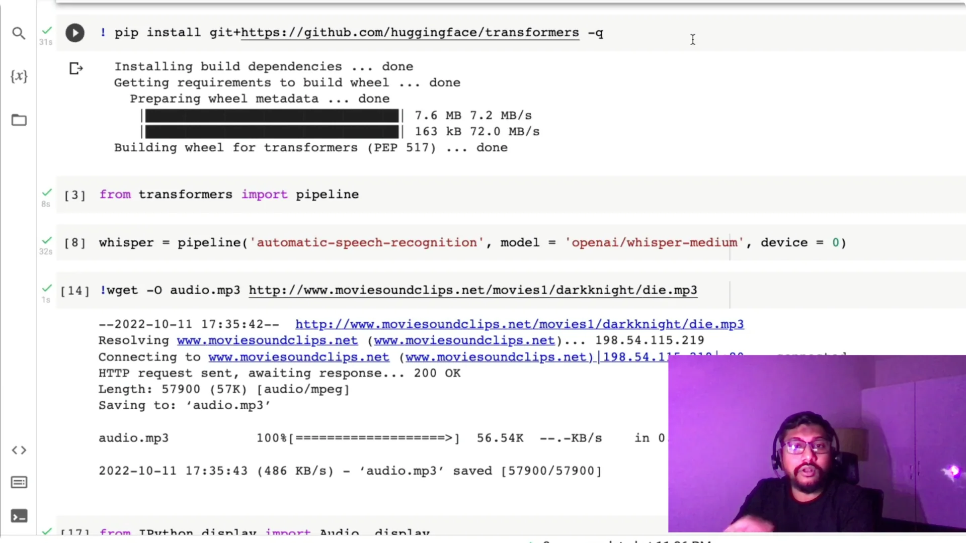 How to Convert Audio to Text with OpenAI Whisper in Python screenshot 1