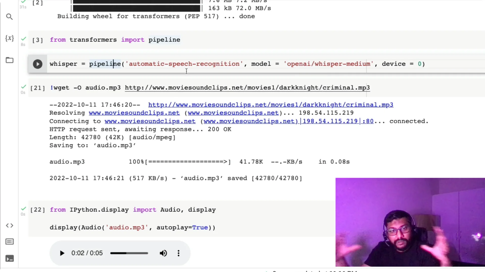 How to Convert Audio to Text with OpenAI Whisper in Python screenshot 10