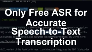 Only Free ASR for Accurate Speech-to-Text Transcription - Featured Image