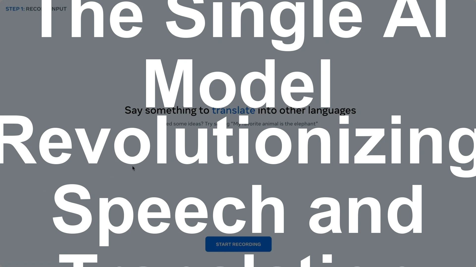 The Single AI Model Revolutionizing Speech and Translation - Featured Image